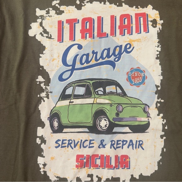 NWT Men’s Italian Garage Graphic T-Shirt Size Small - Picture 3 of 3